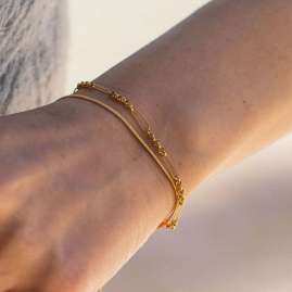 Purelei Women's Bracelet Gold Plated Sleeky Unison