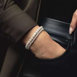 Rebel & Rose RR40150-S-S Damen-Armband Pearl Gem Weiß/Silber 4 mm