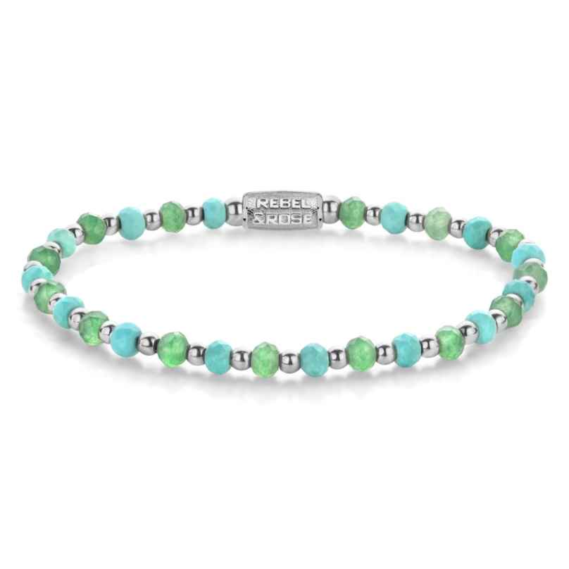 Rebel & Rose RR-40144-S-S Damen-Armband Blue Green Adventure 4 mm 8720701588400