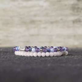 Rebel & Rose RR-40102-S-S Damen-Armband Are Violets Blue 4 mm