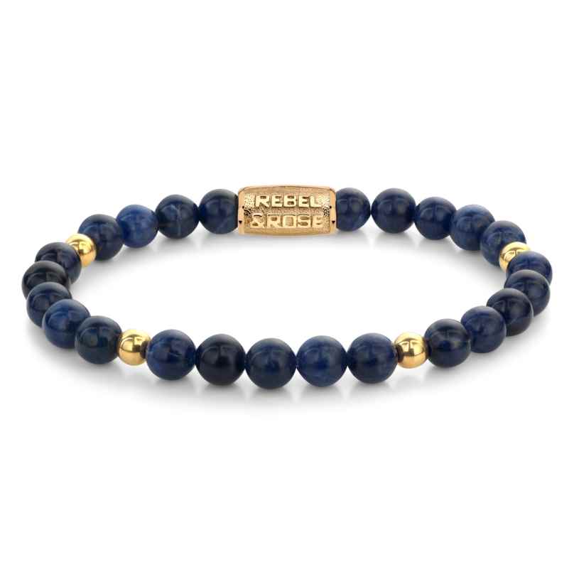 Rebel & Rose RR-60137-G-S Damen-Armband Midnight Blue 6 mm 8720701589490