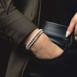 Rebel & Rose RR-60135-G-S Damen-Armband Pearl Gem Gold 6 mm