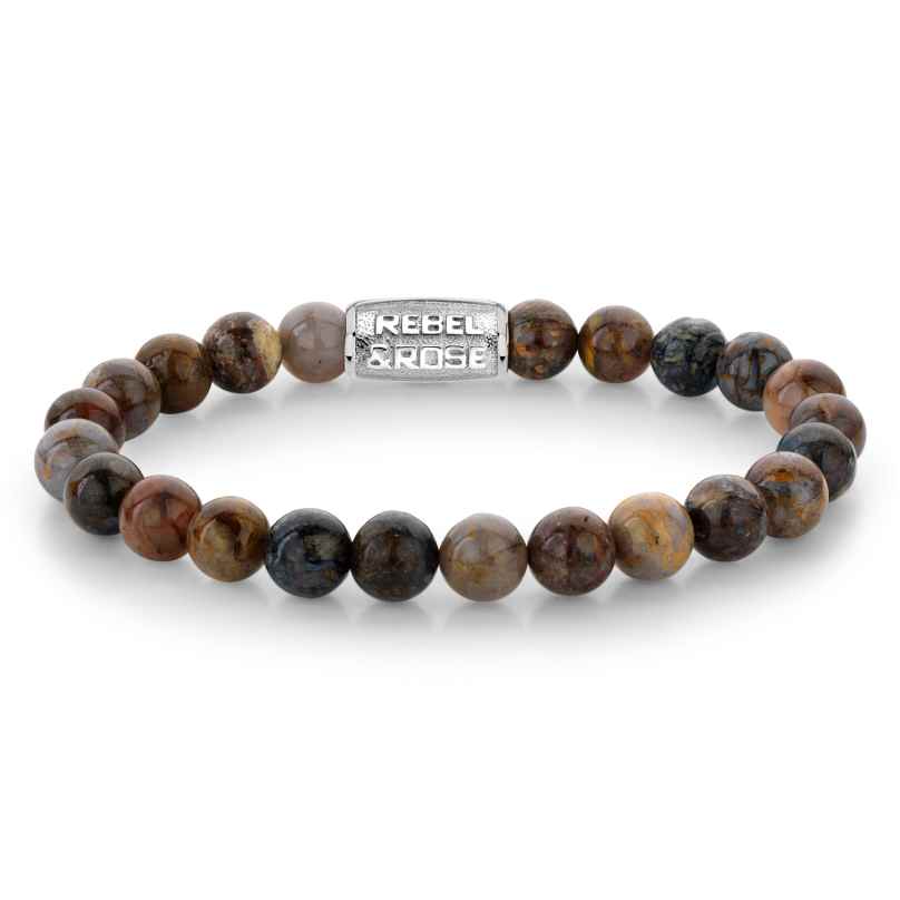 Rebel & Rose RR-80104-S Herren-Armband Autumn Rocks 8 mm
