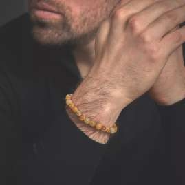 Rebel & Rose RR-80027-S Herren Bead-Armband Woodstock 8 mm