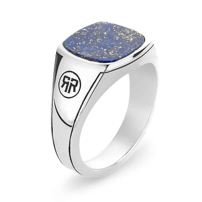 Rebel and Rose RR-RG039-S Men's Signet Ring 925 Silver with Lapis Lazuli