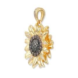 Seinerzeit SZA-3960-432 Pendant Solana Sunflower Gold Tone