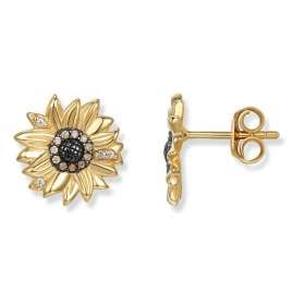 Seinerzeit SZA-2960-432 Women's Earrings Solana Sunflower Gold Tone
