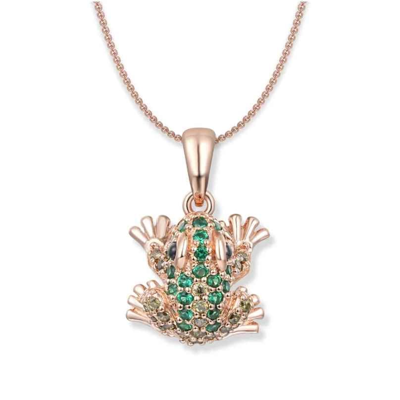 Seinerzeit SZA-3983-140 Damen-Kette Tom Green Frosch Roségoldfarben 4066723005797