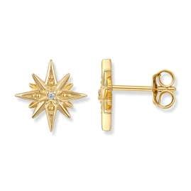 Seinerzeit SZA-2960-460 Women's Earrings Astra Star Gold Tone