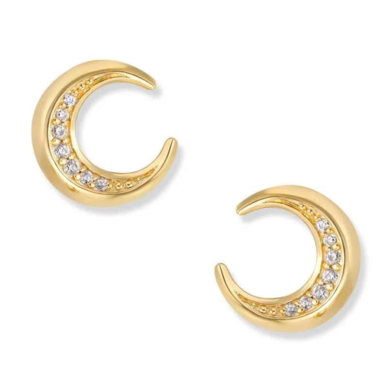 Seinerzeit SZA-2960-462 Ohrringe für Damen Muna Mond Goldfarben 4066723005551