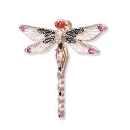Seinerzeit SZA-3980-350 Anhänger Nella Libelle Roségoldfarben
