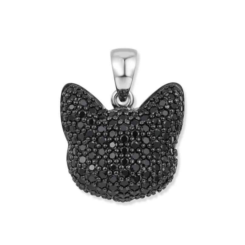 Seinerzeit SZA-3990-456 Anhänger Kuro Katze Silber 4066723005360