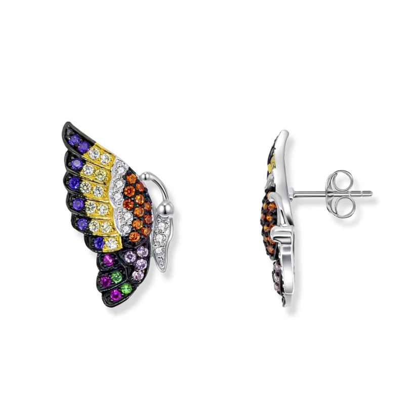 Seinerzeit SZA-2990-110 Women's Stud Earrings Grace Butterfly 925 Silver 4066723001348