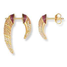 Seinerzeit SZA-2960-418 Women's Stud Earrings Shine Tusk Gold Tone