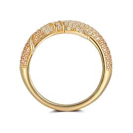 Seinerzeit SZA-1960-418 Women's Ring Shine Gold Tone