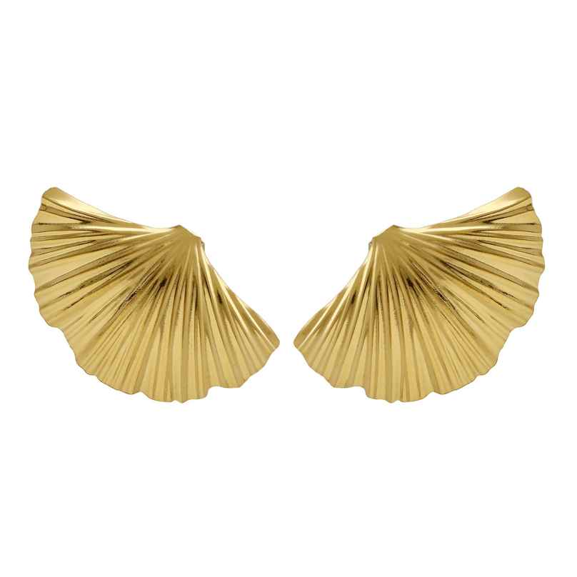 Victoria Cruz A4779-DT Women's Earrings Tokyo Gold Tone Shell 8435672464850