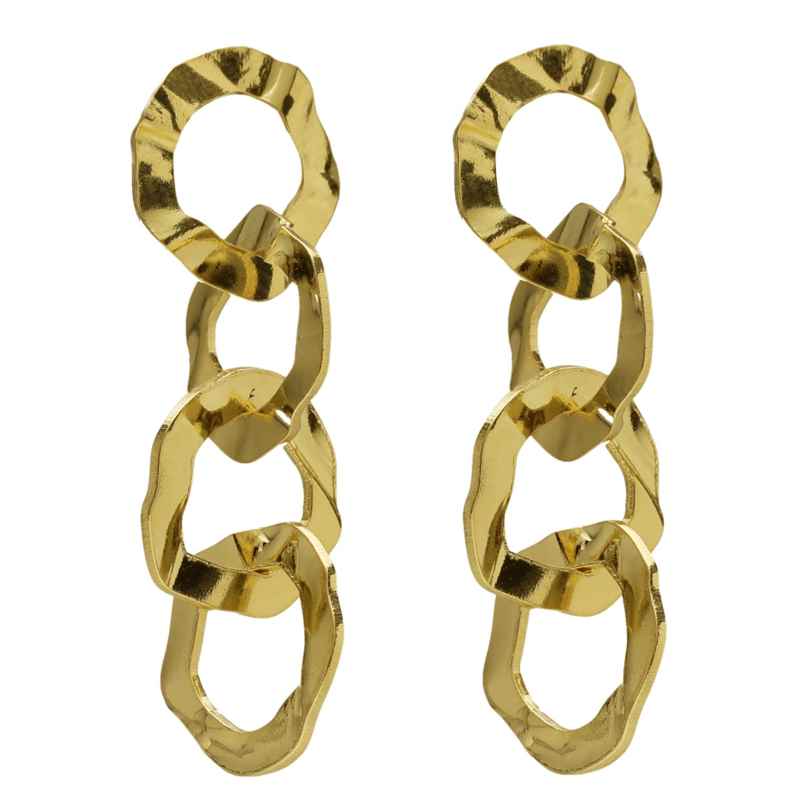 Victoria Cruz A4631-DT Ladies' Dangle Earrings Essence Gold Tone 8435672461002