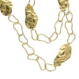Victoria Cruz A4634-DG Women's Necklace Connect Gold Tone