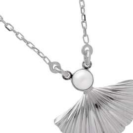 Victoria Cruz A4778-00HG Damen-Halskette Tokyo Silber mit Perle