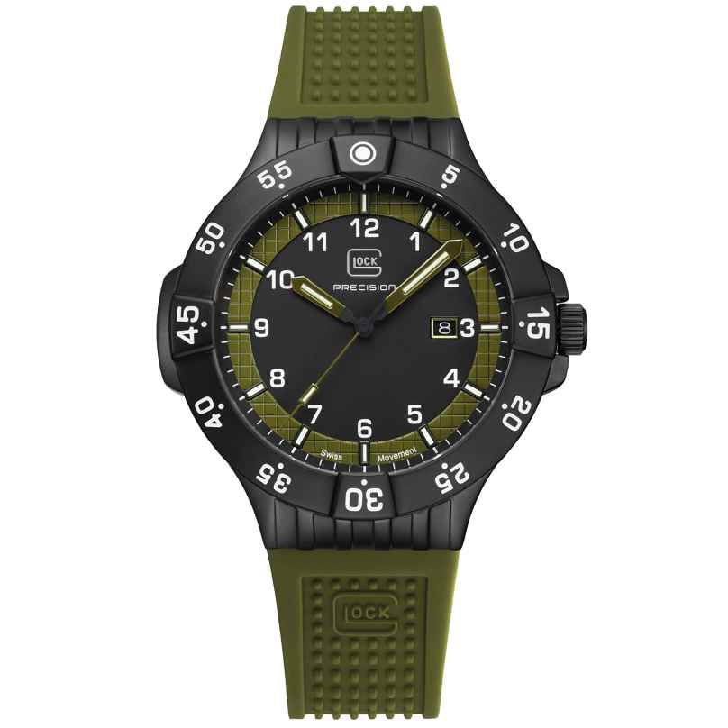 Glock GW-15-4-22 Herrenuhr Quarz Khaki/Schwarz 0810132645273