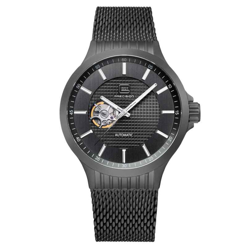 Glock GW-13-1-24 Men´s Watch Automatic with Mesh Strap Anthracite 0810132640049
