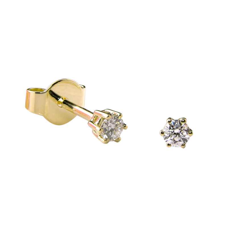 GLIZZ GL8159 Ladies' Diamond Stud Earrings 585 Gold 0.15 Carat 4262511281590
