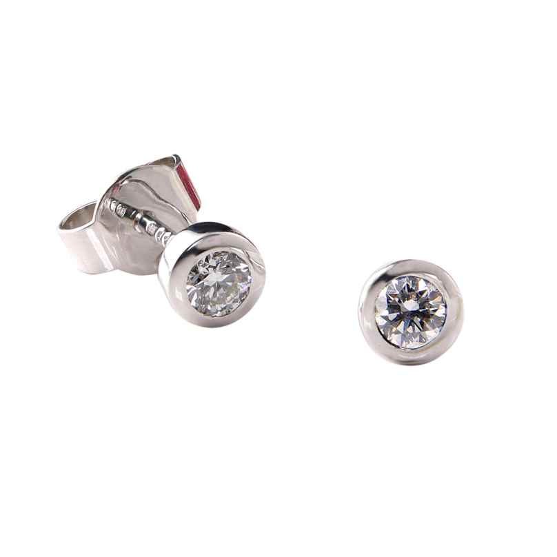 GLIZZ GL8160 Damen-Ohrringe 585 Weißgold Diamant-Ohrstecker 0,25 Karat 4262511281606