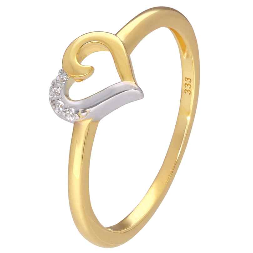 GLIZZ GL8376 Damenring Gold 333/8K Bicolor