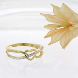 GLIZZ GL8364 Women's Ring 333/8K Gold Two-Colour