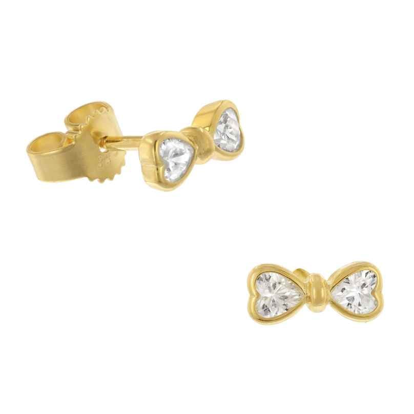 GLIZZ GL8351 Women's Stud Earrings 333 Yellow Gold Cubic Zirconia 4262511283518