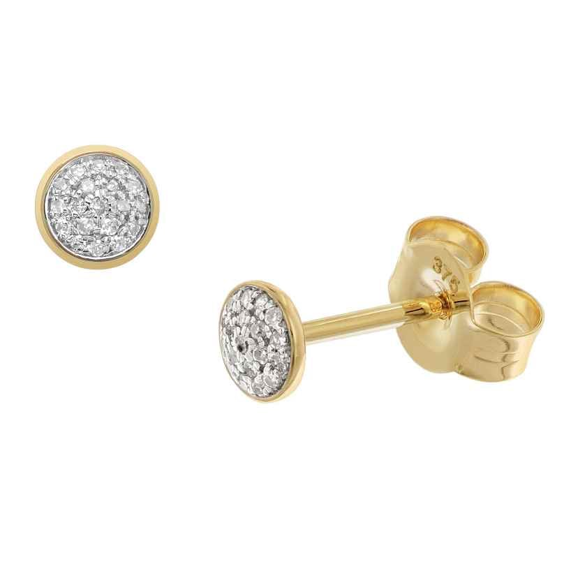 GLIZZ GL8635 Ladies' Diamond Stud Earrings 333/8K Gold 4262511286359