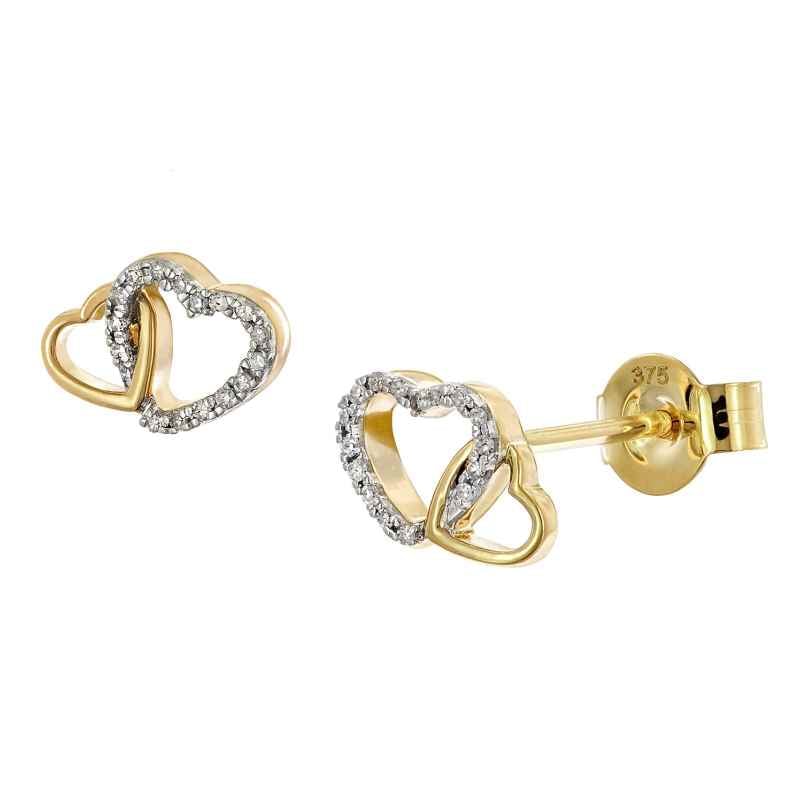 GLIZZ GL8637 Ladies' Diamond Stud Earrings 333/8K Gold 4262511286373
