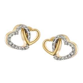 GLIZZ GL8637 Damen Diamant-Ohrringe Gold 333/8K Ohrstecker