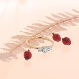 GLIZZ GL8702 Damen Diamantring Gold 333/8K