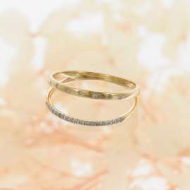 GLIZZ GL8682 Damenring Mit Diamanten Gold 333/8K