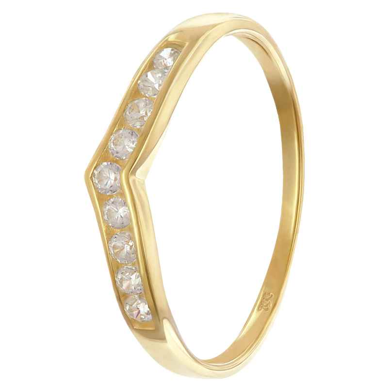 GLIZZ GL8320 Women's Ring 333/8K Gold With Cubic Zirconia
