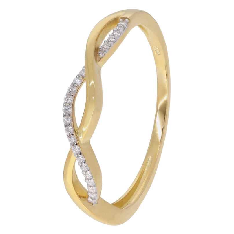 GLIZZ GL8764 Damenring 333 Gold (8 Karat) Zirkonia-Ring