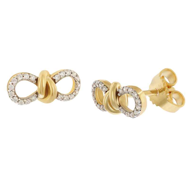GLIZZ GL8356 Damen-Ohrringe Gold 333/8K Zirkonia-Ohrstecker 4262511283563