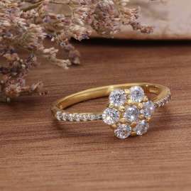 GLIZZ GL8550 Damenring mit Zirkonia Blüte Gold 333 / 8K