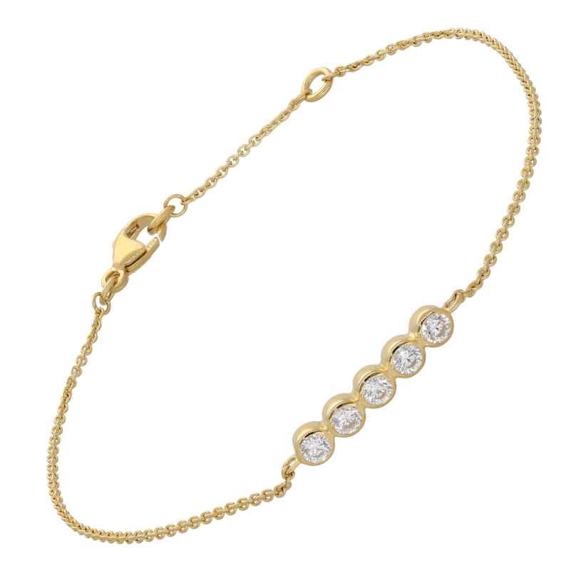 GLIZZ GL8812 Women's Bracelet 333/8K Gold With Cubic Zirconia 4262511288124