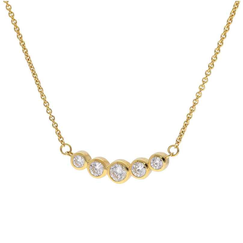 GLIZZ GL8811 Women's Necklace 333/8K Gold With Cubic Zirconia 4262511288117