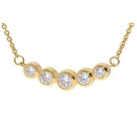 GLIZZ GL8811 Women's Necklace 333/8K Gold With Cubic Zirconia