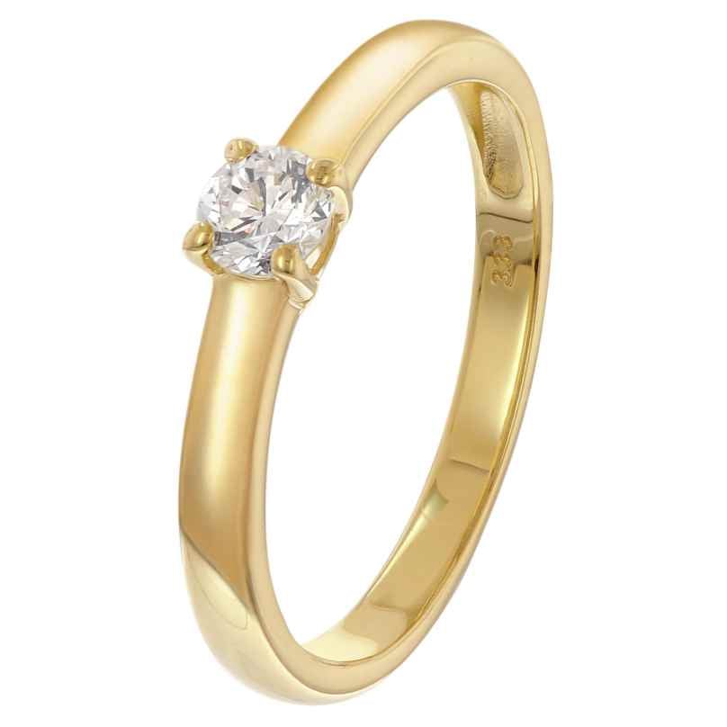 GLIZZ GL1048 Damenring Mit Lab Grown Diamant 0,25 ct. Gold 333 Brillantring