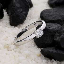 GLIZZ GL1054 Damenring Mit Lab Grown Diamant 0,25 ct. Weißgold 333/8K