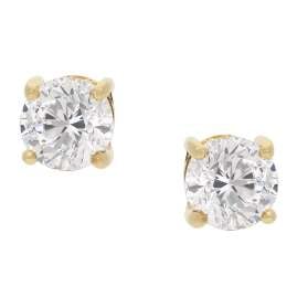 GLIZZ GL1072 Lab Grown Diamond Stud Earrings 0.50 ct 333 Gold