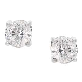 GLIZZ GL1073 Lab Grown Diamond Stud Earrings 0.50 ct Diamond 333 White Gold