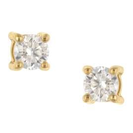 GLIZZ GL1074 Lab Grown Diamond Stud Earrings 0.30 ct Gold 333
