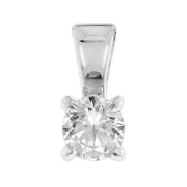 GLIZZ GL1069-45 Lab Grown Diamant Anhänger 0,25 ct Weißgold an Silberkette