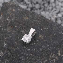 GLIZZ GL1069 Lab Grown Diamond Pendant 0.25 Carat 333 White Gold