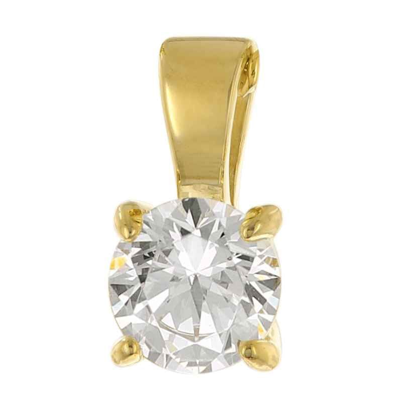 GLIZZ GL1070 Lab Grown Diamant Anhänger 333 Gelbgold Brillant 0,50 Karat 4262551210703